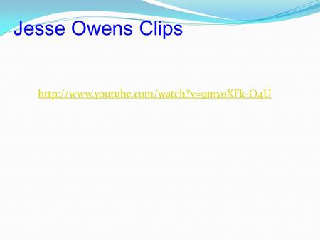 Jesse Owens Clips