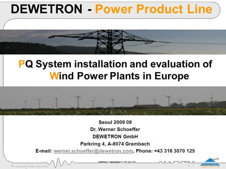 DEWETRON - Power Product Line