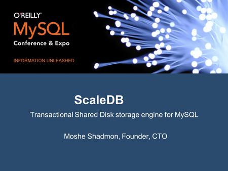 ScaleDB Transactional Shared Disk storage engine for MySQL