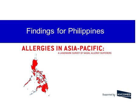 Findings for Australia Findings for Philippines 1.