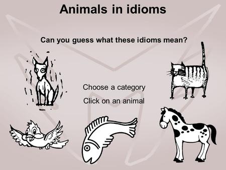 Can you guess what these idioms mean?