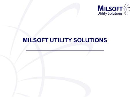 MILSOFT UTILITY SOLUTIONS