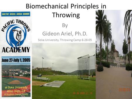 Biomechanical Principles in Throwing