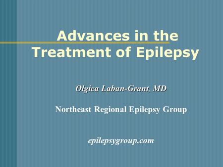 Advances in the Treatment of Epilepsy