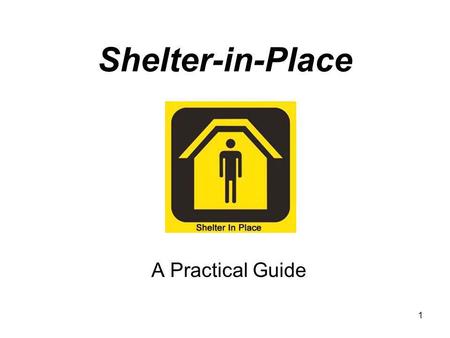 1 Shelter-in-Place A Practical Guide. 2 Chemical Fire Aboard Train Prompts Evacuation in Kentucky City Danville, KY - Portions of Danville, Kentucky were.