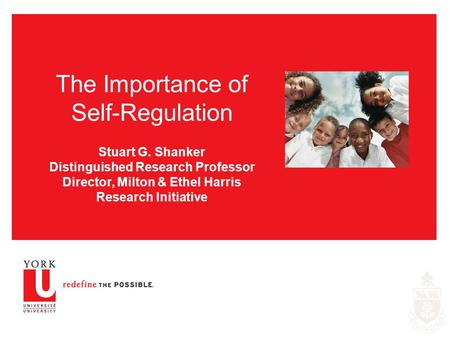 The Importance of Self-Regulation Stuart G