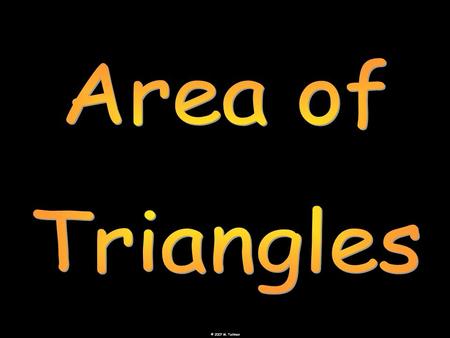 Area of Triangles.