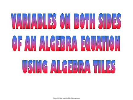 VARIABLES ON BOTH SIDES