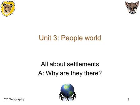 All about settlements A: Why are they there?