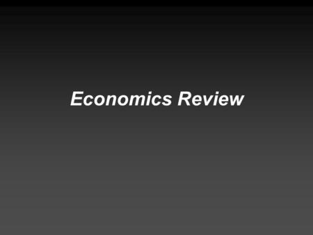 Economics Review.