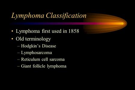 Lymphoma Classification