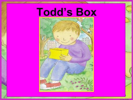 Anne Miller pp1 Todds Box. Anne Miller Paula Sullivan is the author. Nadine Bernard Westcott is the illustrator. Author writes the stories. Illustrated.