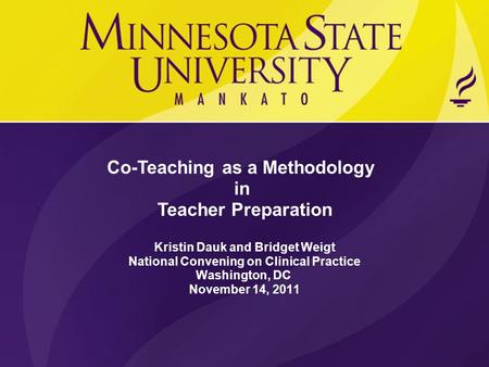 Co-Teaching as a Methodology in Teacher Preparation