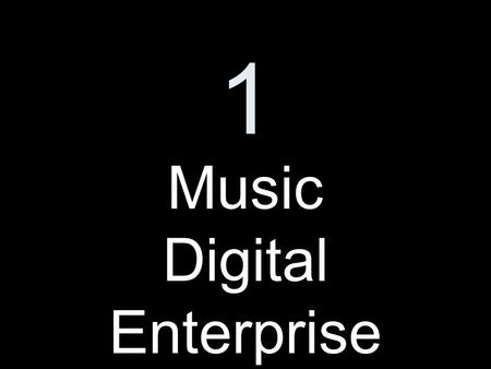 1 Music Digital Enterprise. 2 Product Description.