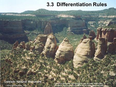 3.3 Differentiation Rules