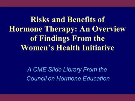 Women's Health Initiative