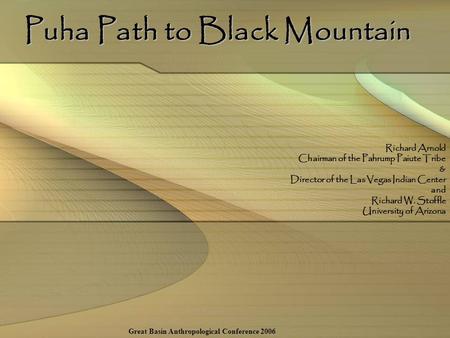 Puha Path to Black Mountain