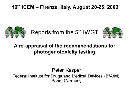 10th ICEM – Firenze, Italy, August 20-25, 2009