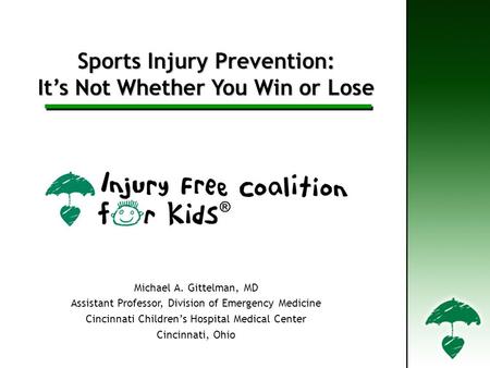 Sports Injury Prevention: It’s Not Whether You Win or Lose