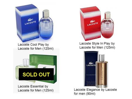 Lacoste Style In Play by Lacoste for Men (125ml)