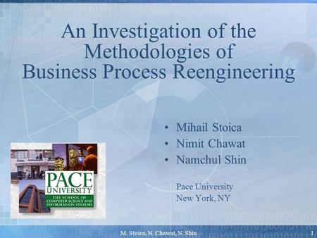 Selecting a Methodology for BPR