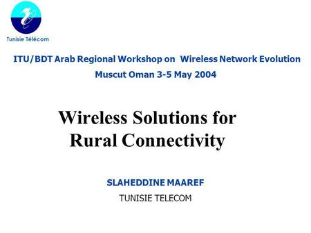 Wireless Solutions for Rural Connectivity
