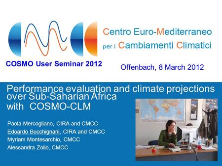 COSMO User Seminar 2012 Offenbach, 8 March 2012