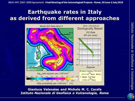 Earthquake rates in Italy as derived from different approaches
