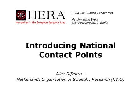 Introducing National Contact Points