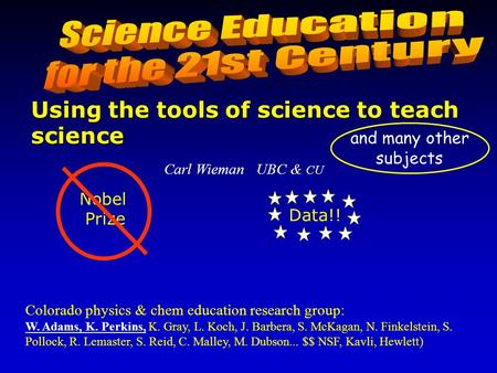 Science Education for the 21st Century