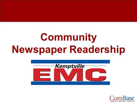 Community Newspaper Readership