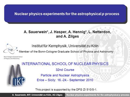 Nuclear physics experiments for the astrophysical p process