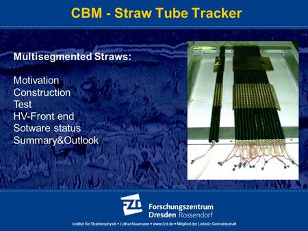 CBM - Straw Tube Tracker