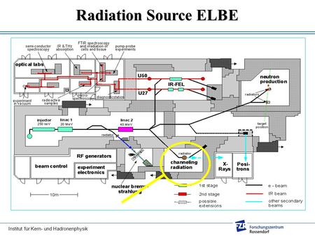 Institut für Kern- und Hadronenphysik Radiation Source ELBE.