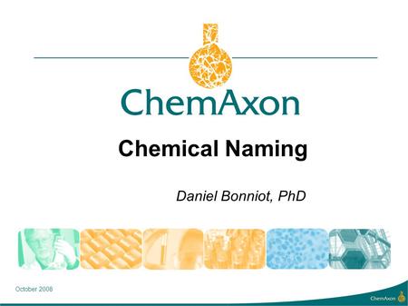 Chemical Naming Daniel Bonniot, PhD October 2008.