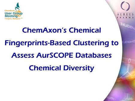 ChemAxons Chemical Fingerprints-Based Clustering to Assess AurSCOPE Databases Chemical Diversity.