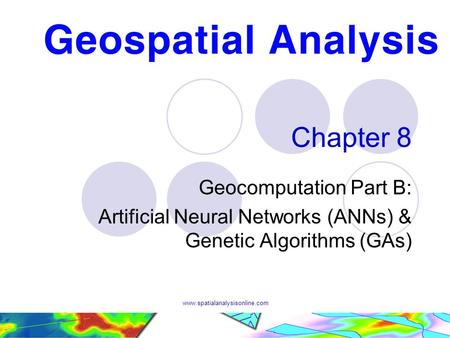 Chapter 8 Geocomputation Part B: