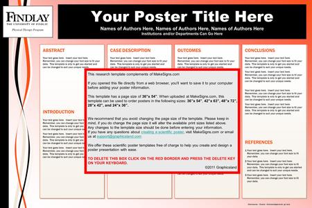 Your Poster Title Here Names of Authors Here, Names of Authors Here, Names of Authors Here Institutions and/or Departments Can Go Here Disclosures / Grants.