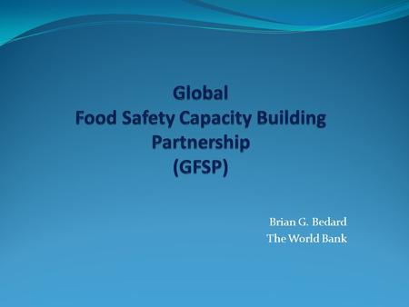 Global Food Safety Capacity Building Partnership (GFSP)