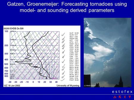 Importance of sounding information doing convective forecasts