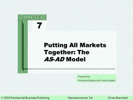 Putting All Markets Together: The AS-AD Model