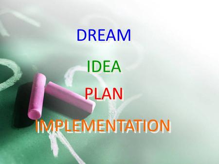 1 DREAM PLAN IDEA IMPLEMENTATION. 2 3 Introduction to Image Processing Dr. Kourosh Kiani
