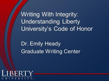 Dr. Emily Heady Graduate Writing Center