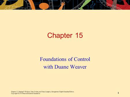Foundations of Control with Duane Weaver