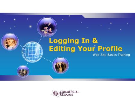 Logging In & Editing Your Profile Web Site Basics Training.