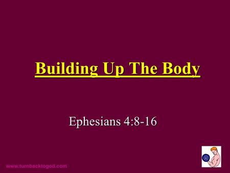 Building Up The Body Ephesians 4:8-16 www.turnbacktogod.com.
