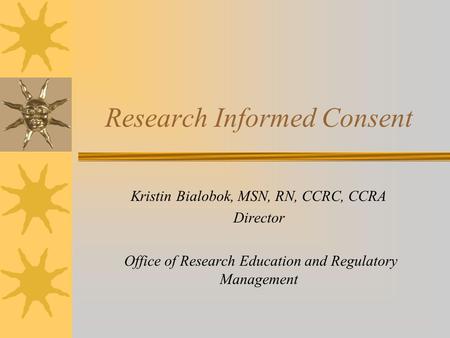 Research Informed Consent
