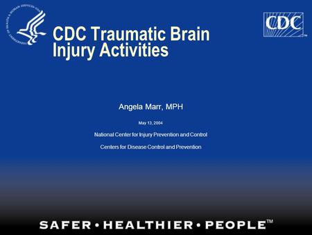 CDC Traumatic Brain Injury Activities