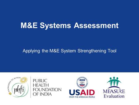 M&E Systems Assessment