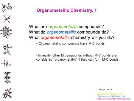 Organometallic Chemistry. 1